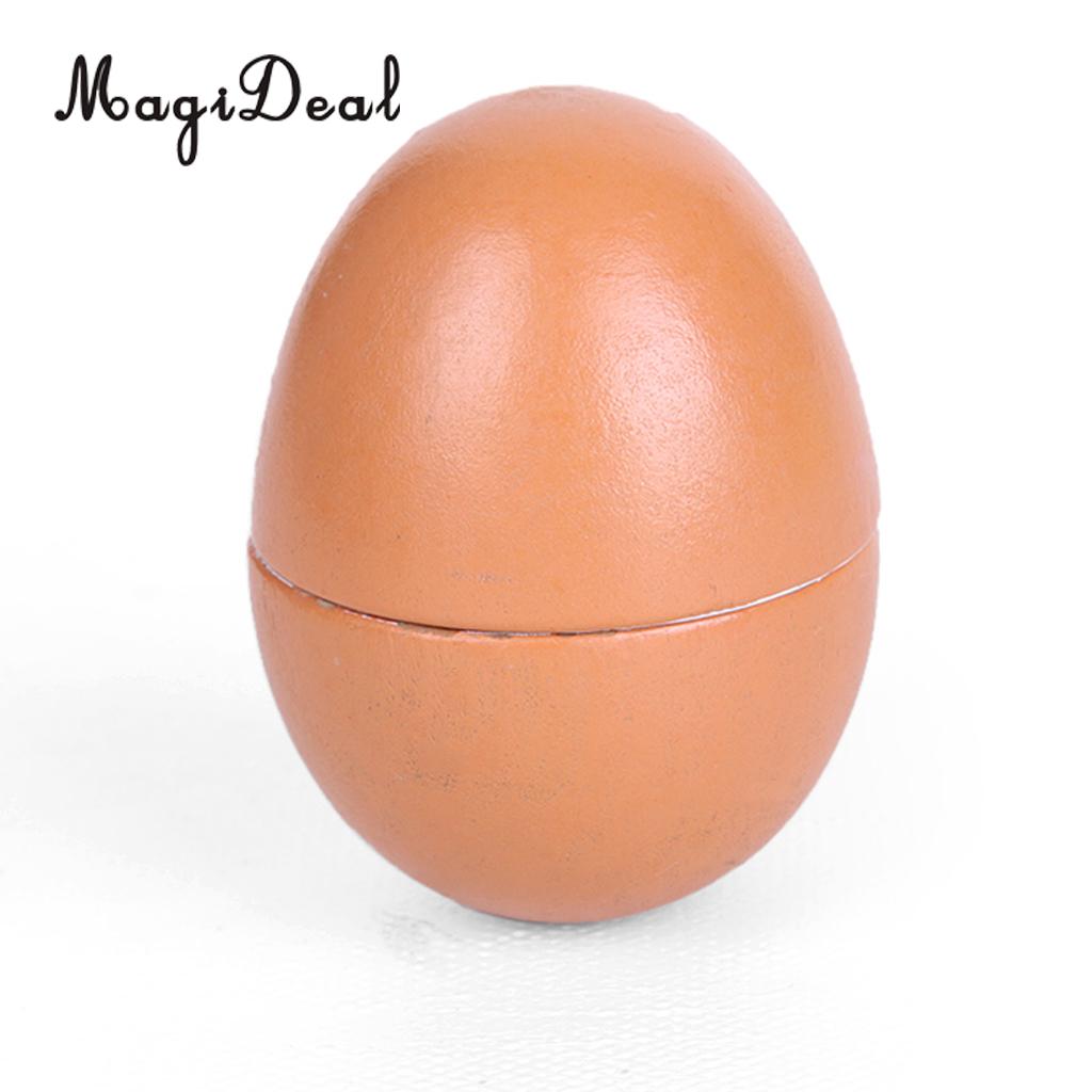 MagiDeal Simulatie 1 st Houten Magnetische Aangesloten Ei Kids Keuken Snijden Voedsel Pretend Rollenspel Game Speelgoed 6 cm