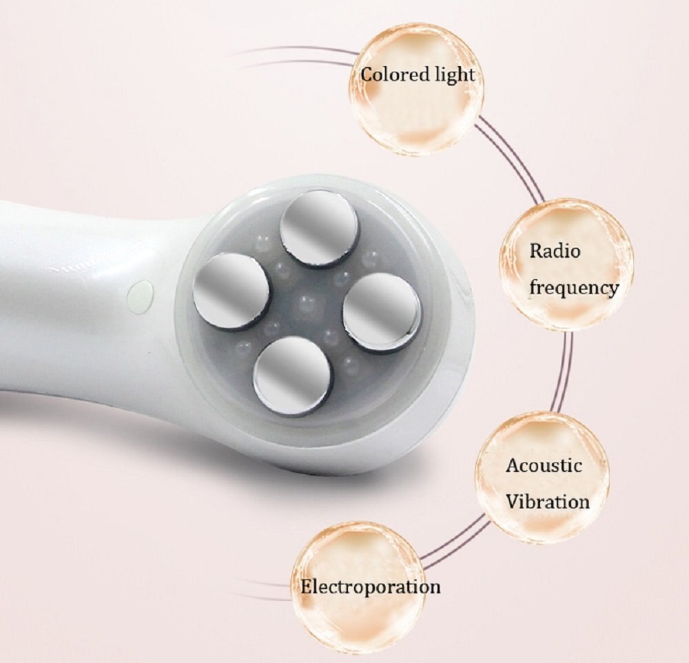 Multifunctional ultrasonic vibration cleaning instrument LED RF Photon Therapy EMS Ion Microcurrent Mesotherapy Beauty Machine