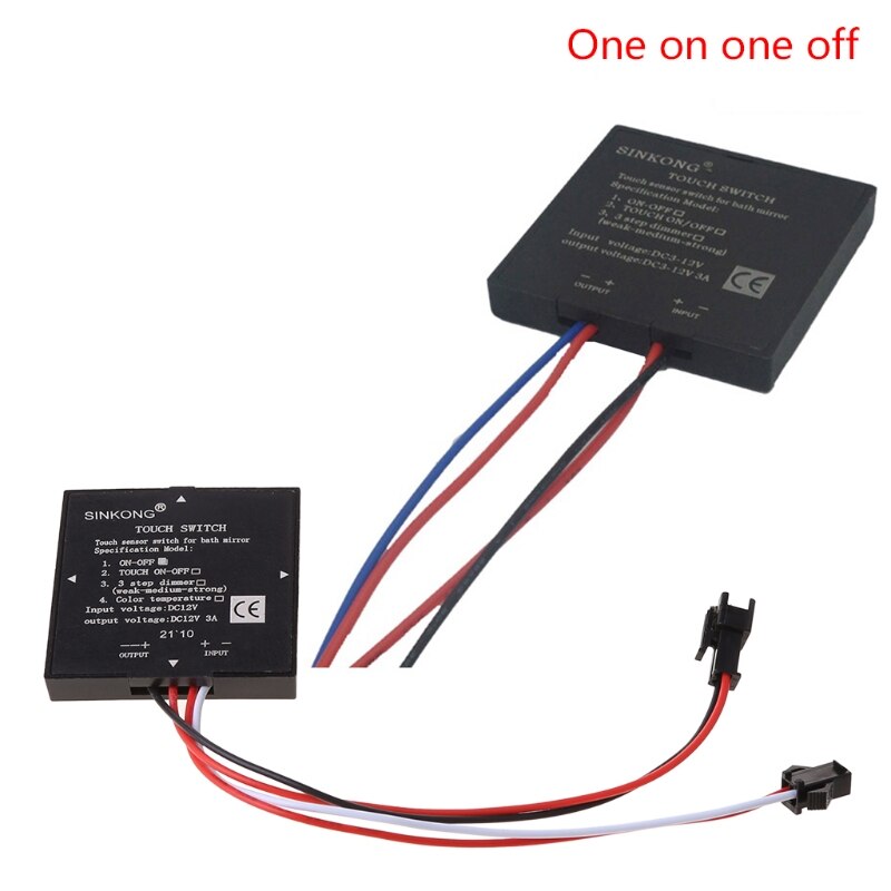 50LB 5-12V Badkamer Spiegel Touch Schakelaar Sensor Schakelaar Voor Led Licht Spiegel Koplamp Interieur Levert