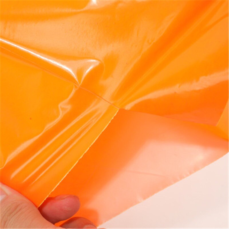 50 stücke Neue Orange 14 Draht Selbst-Dichtung Klebstoff Lagerung Tasche Matte Material Umschlag Mailer Post Wasserdichte Tasche Verpackung taschen