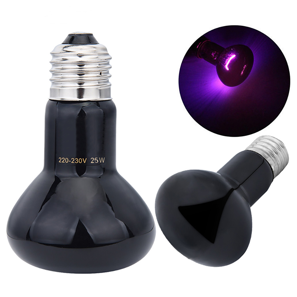 50W 220-240V Pet Heating Lamp Night Amphibian Bird Snake Grandmother Simulates Natural Sunlight Lamp Reptile UVA Rays Heat Bulb