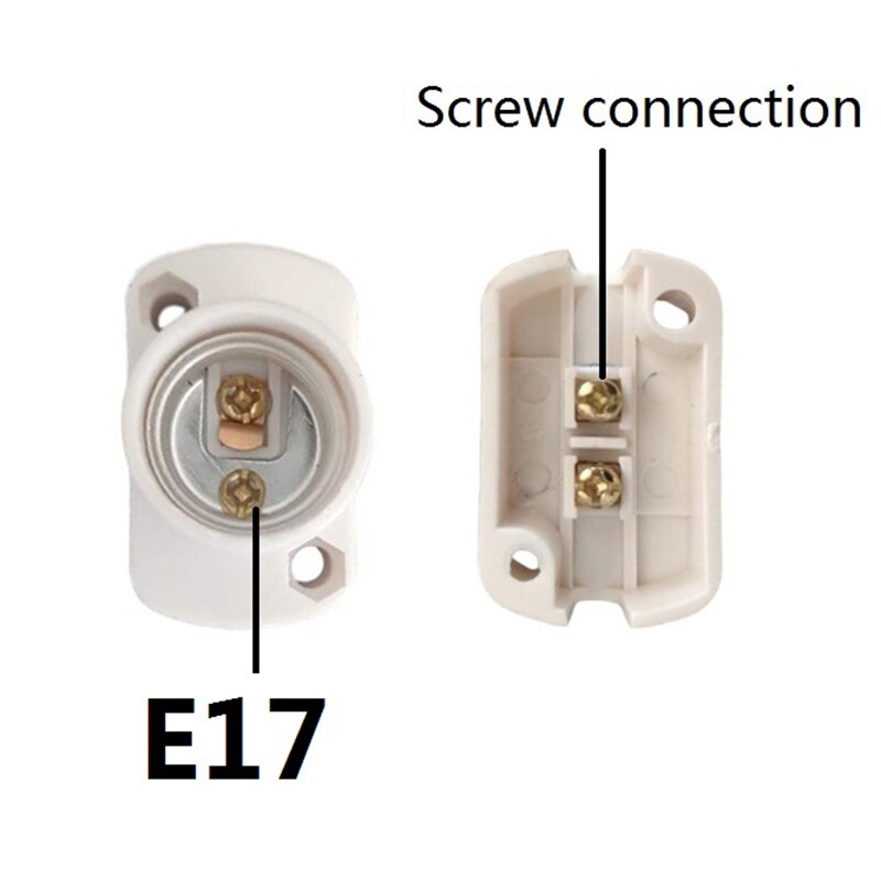 Miniskruv lampfot  e12 e14 e17 lamphållare glödlampssockel hållare adapter