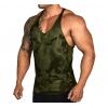 Gilet imprimé pour hommes, respirant et moulant, pour Fitness, sport d&#39;athlétisme, Fitness,: XXXL / green