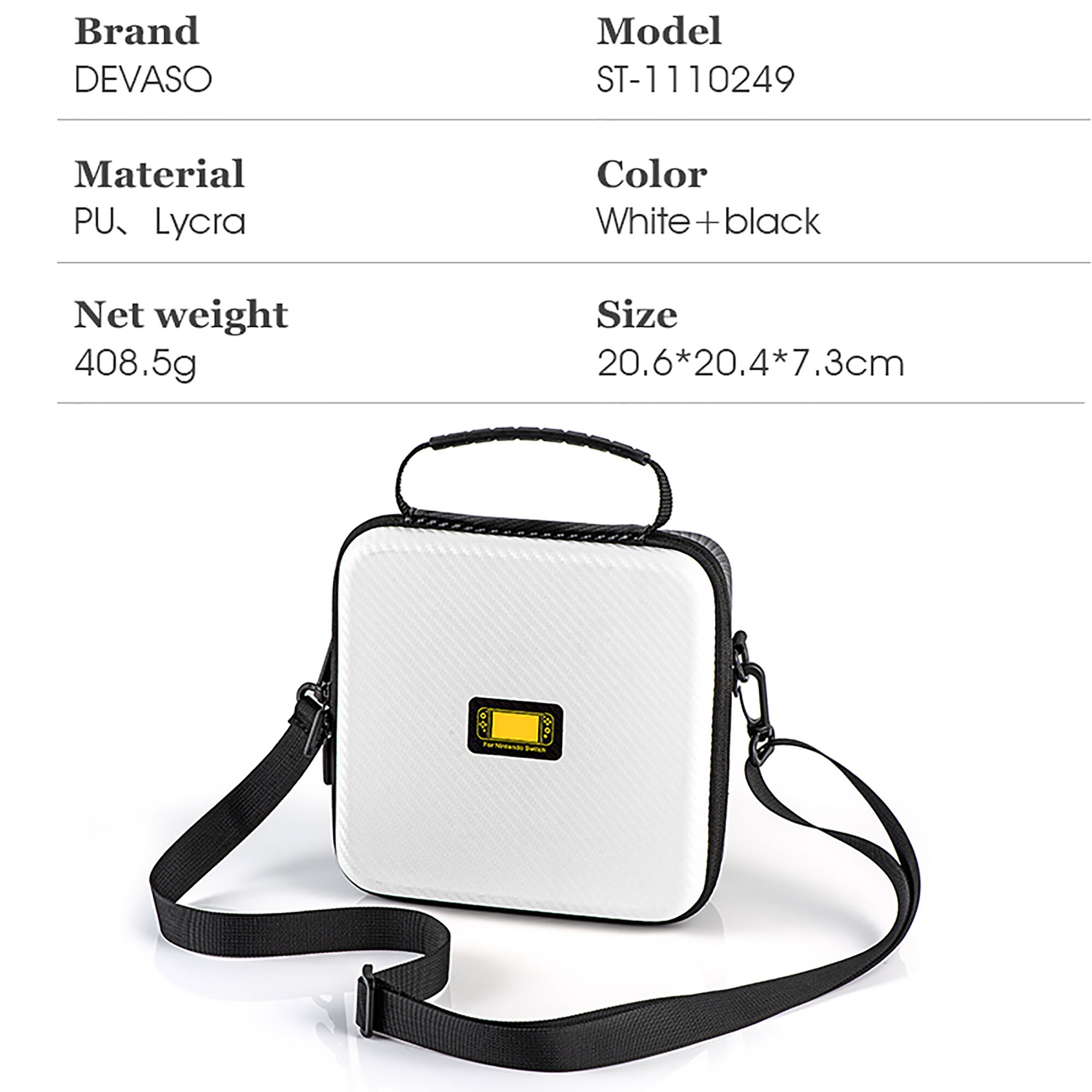 Carrying Case Bag for Nintendo Switch Travel Waterproof PU Bags Soft Lining Case for Nintendo Switch OLED Model Storage Bag