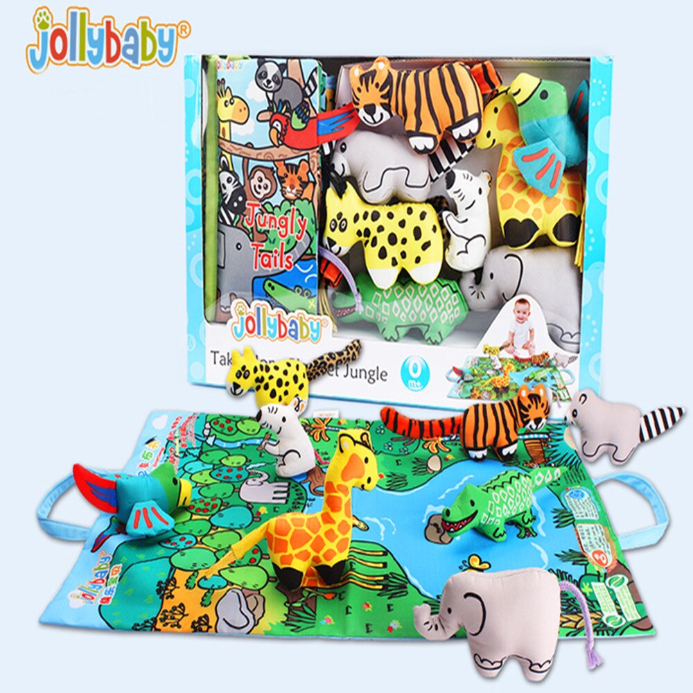 4 styl niemowlę czytanie edukacyjne zabawki szeleszczący dźwięk grzechotka dzwon 3D rozkładanie aktywność historia tkanina książka zagraj w mata dla niemowlęcia 40% taniej
