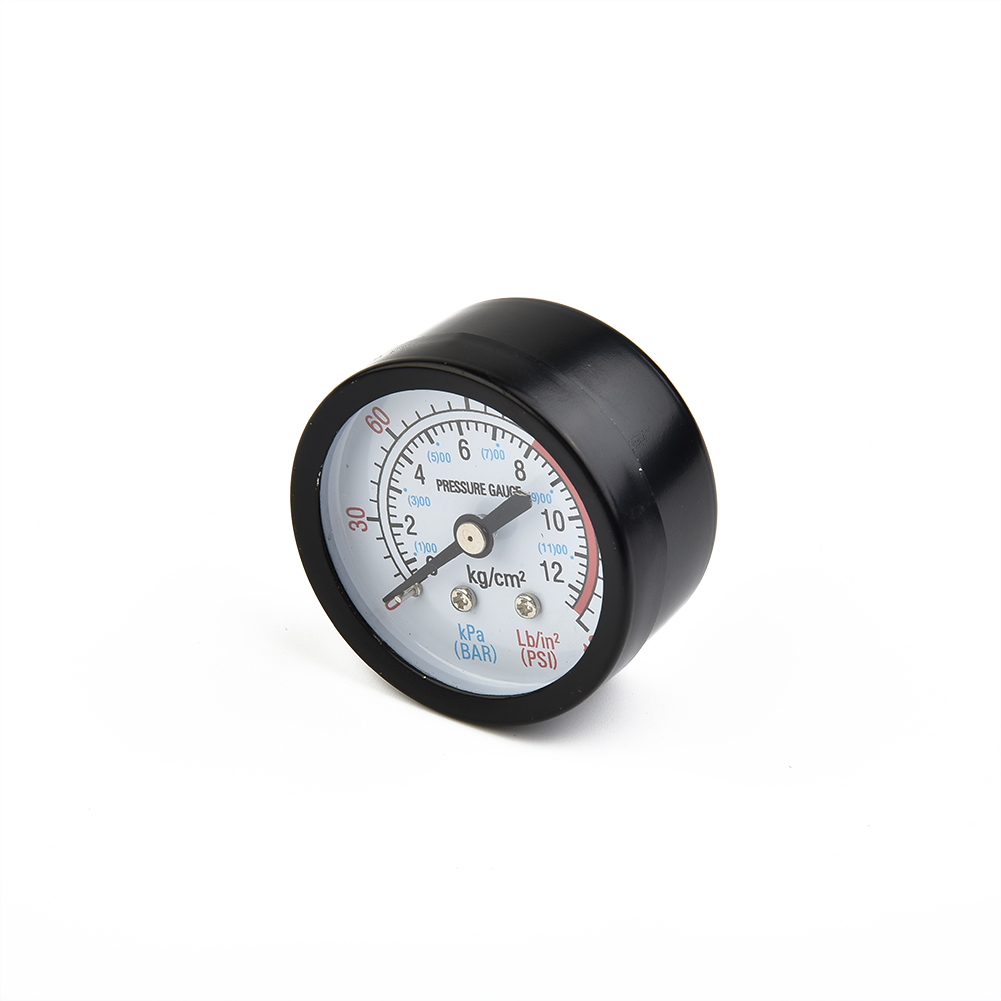 Air Compressor Pressure Gauge Pneumatic Hydraulic Fluid Manometer 13mm 1/4 0-180 PSI 0-12Bar Manometer Voltage Monitor Tool