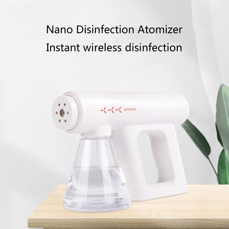 Indoor Electric Sanitizer Sprayer Machine Handheld Disinfectant Mist Fogger 2 Gear Adjustable Nano Atomizer 300ml