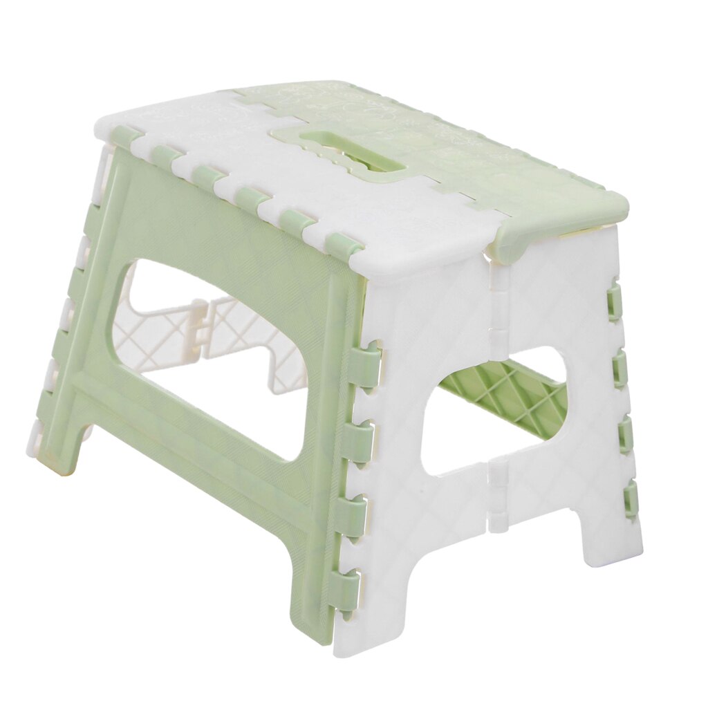 Plastic Folding Step Stool with Handle Portable Collapsible Small Foot Stool for Kids and Adults