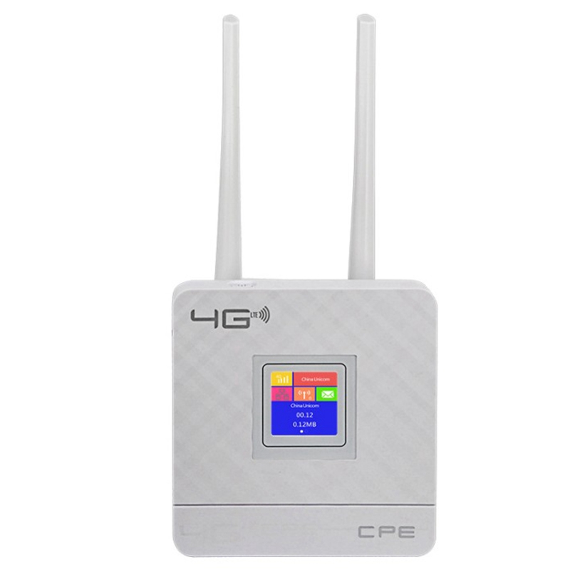4G LTE WiFi Router - Portable Hotspot CPE903-1 - Dual External Antennas - SIM Card Slot - WAN/LAN Port