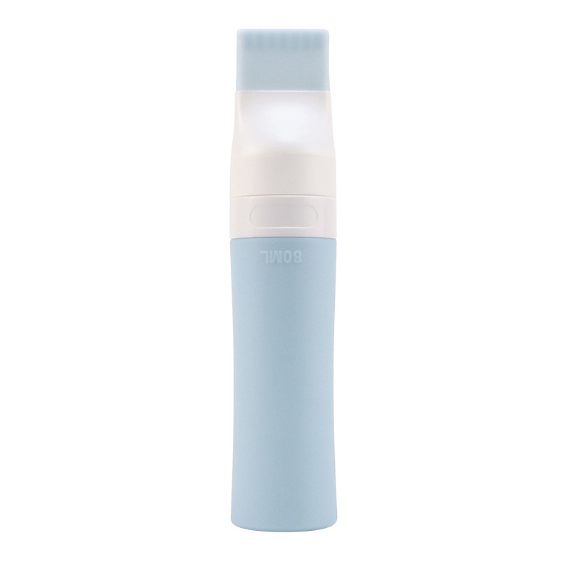 1PC 38/60/80ml Porous Silicone Dispensing Bottle Shampoo Body Wash Hair Dye Lotion Refillable Bottling Portable Travel: plum