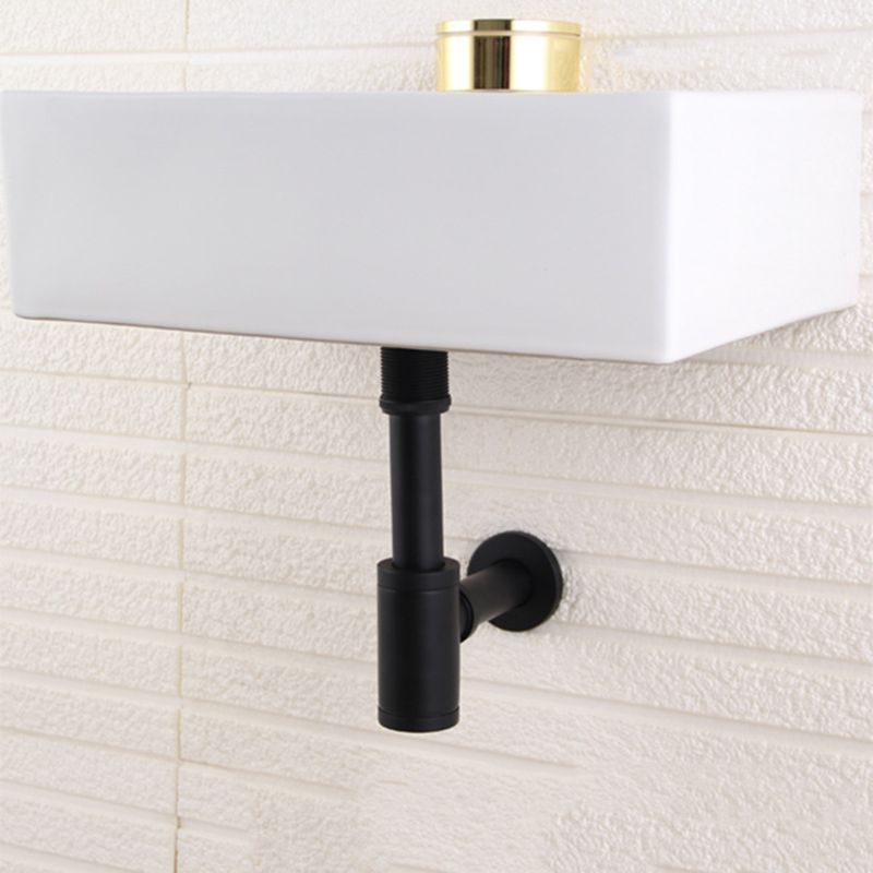 Basin Sink Drain Sewer Downflow Pipe Bottle Trap Drain Deodorization Brushed Black Bathroom Kitchen