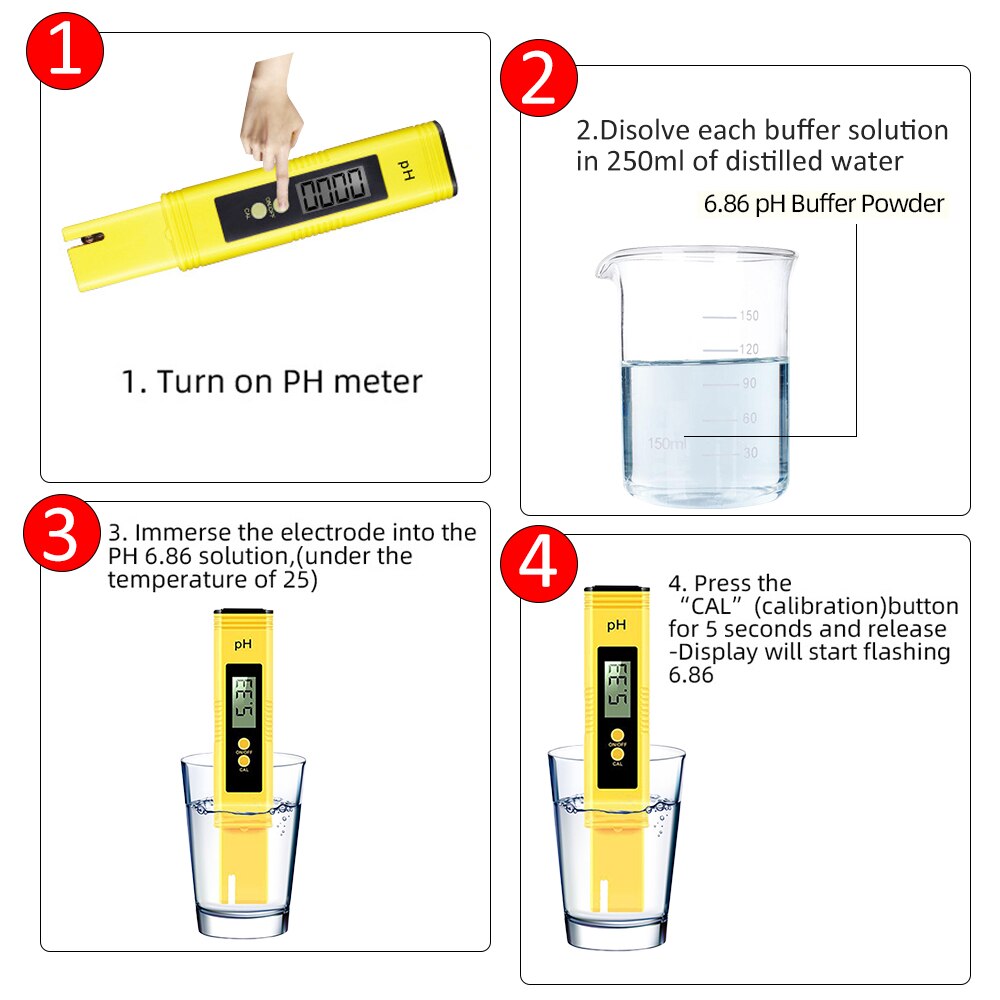 Lcd Digitale Ph Meter Draagbare Digitale Water Tester Ph Pen Aquarium Zwembaden Wijn Monitor Tds Waterkwaliteit Tester Meter