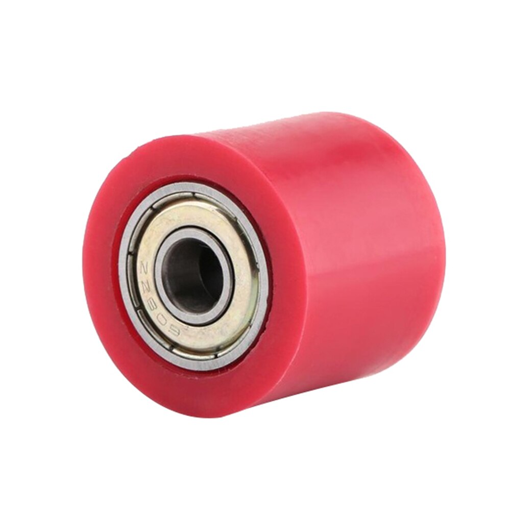 10mm kedjeolja motorcykel motocross atv kedja remskiva roller slider hjulstyrning spännare cepillo cadena motorcykel kedjeolja: Röd