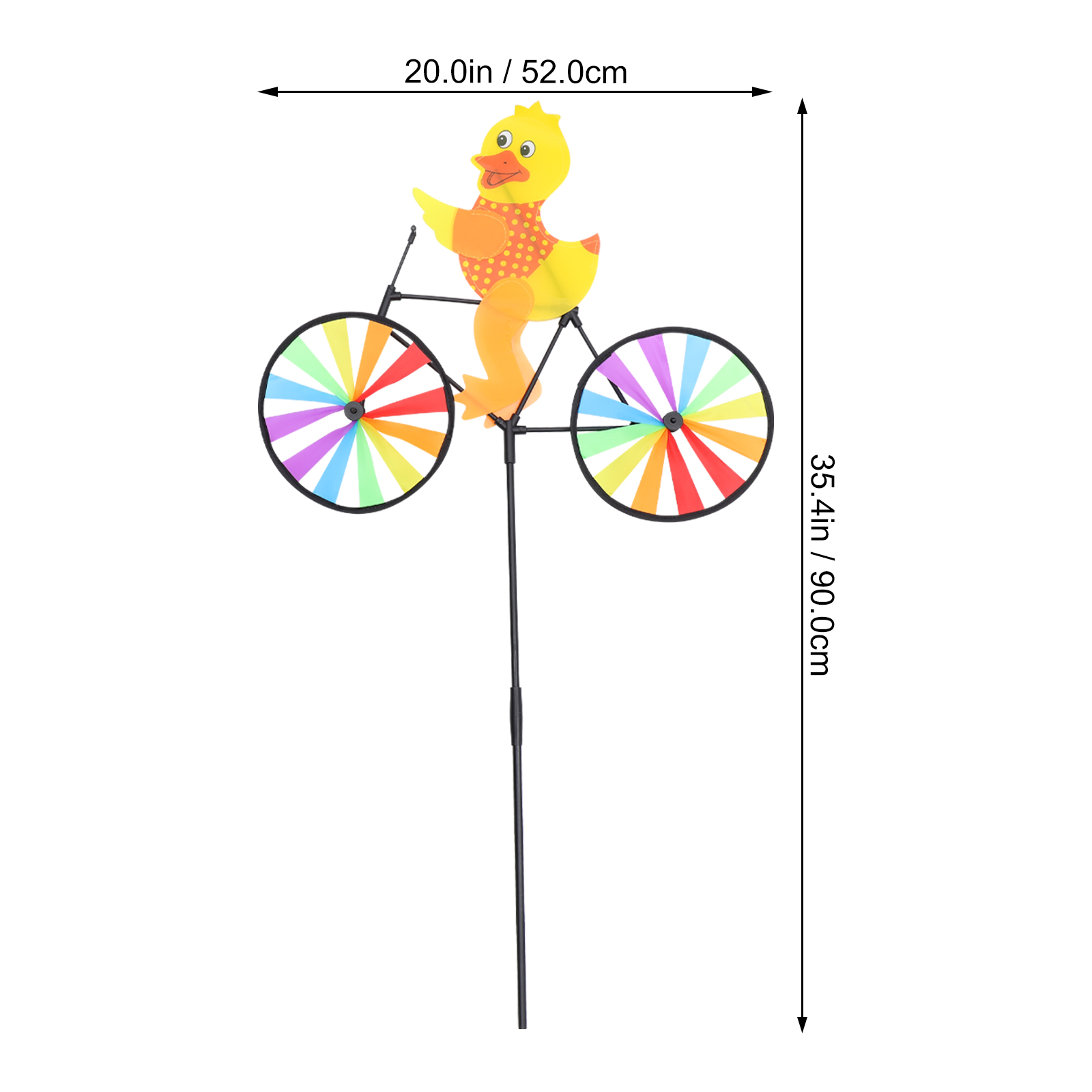 1pc Animal Windmill Decor Duck Pinwheel Duck Wind for Patio Lawn