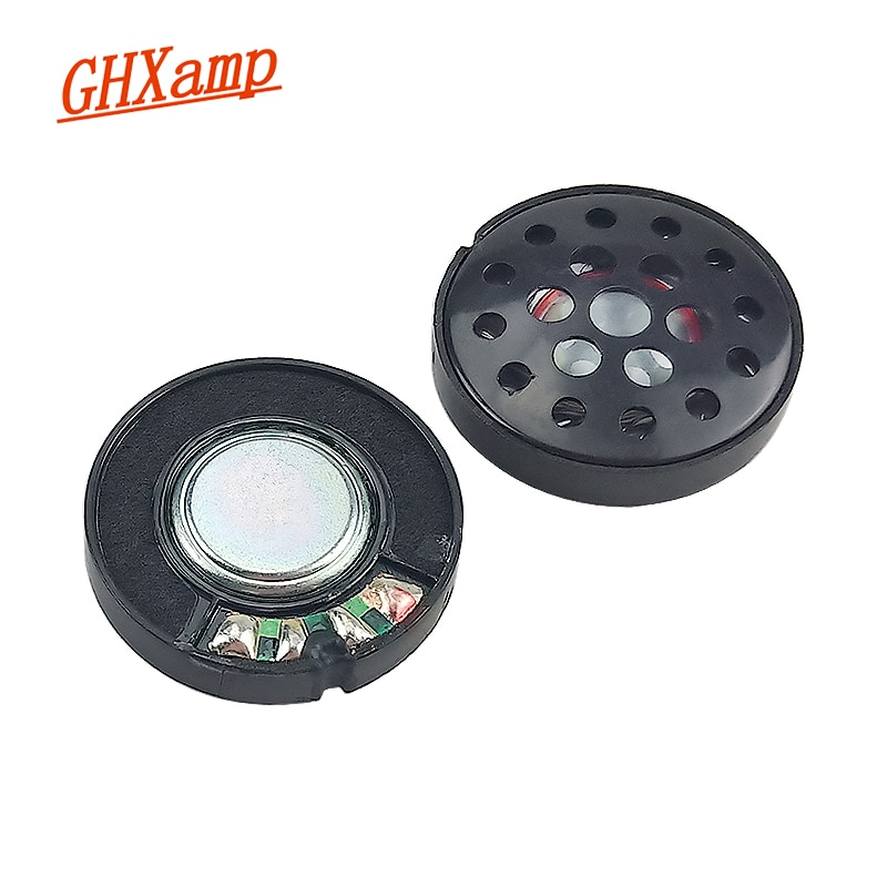 GHXAMP 30mm Headphone Speaker Unit With Cap 113db White Magnetic Headset Driver Full Range Speakers For Headphones 2pcs