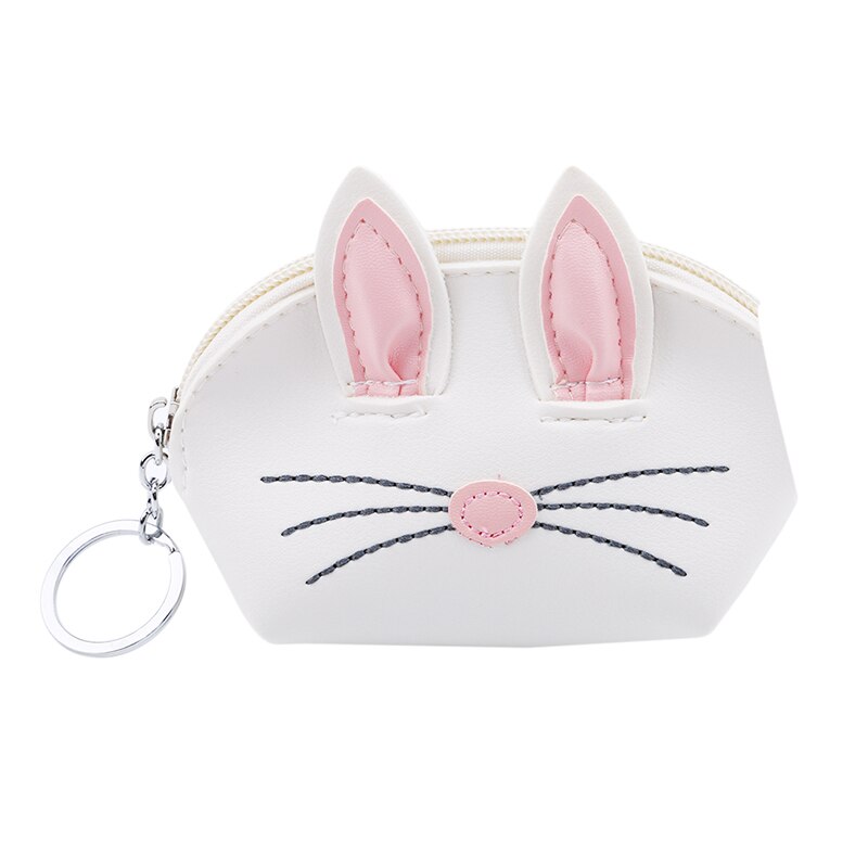 Cute Bunny Rabbit Coin Bag Key Bag Women Girls Cartoon Wallet Card Holder Long Wallet Purse