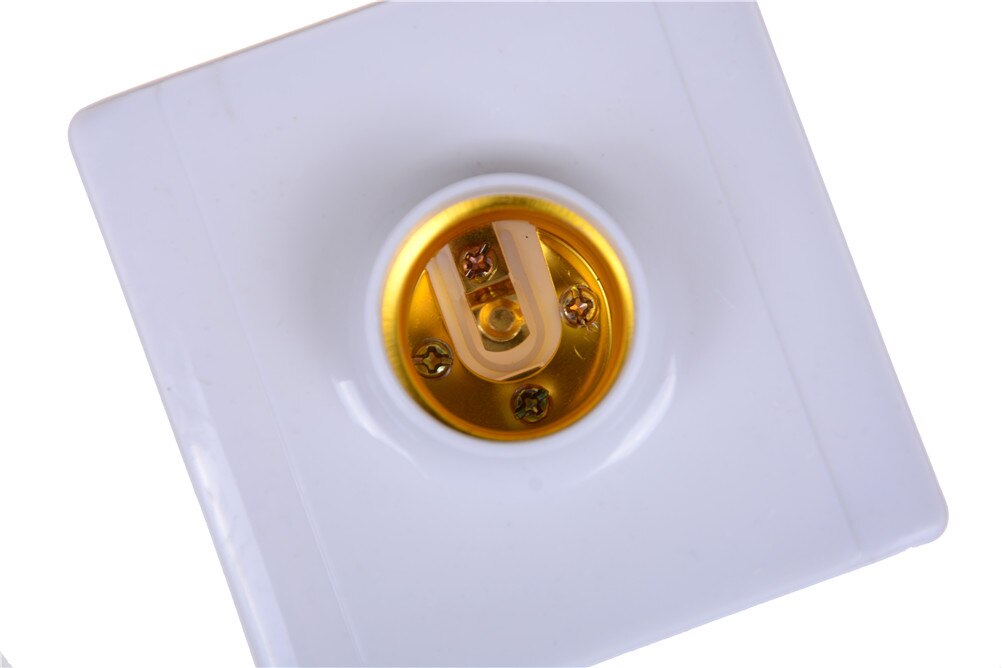 1PCS Square Base E27 Lamp Bulb Socket Lampholder PC Light Holder Fitting Accessories