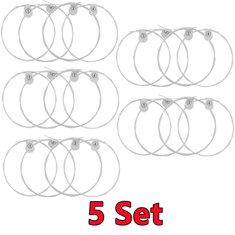 Juego de 5-1 cuerdas de ukelele de nailon Hawaii, cuatro cuerdas para guitarra 1.a-4a cuerdas, 4 unidades/juego, accesorios para instrumentos musicales de guitarra clásica: Morado
