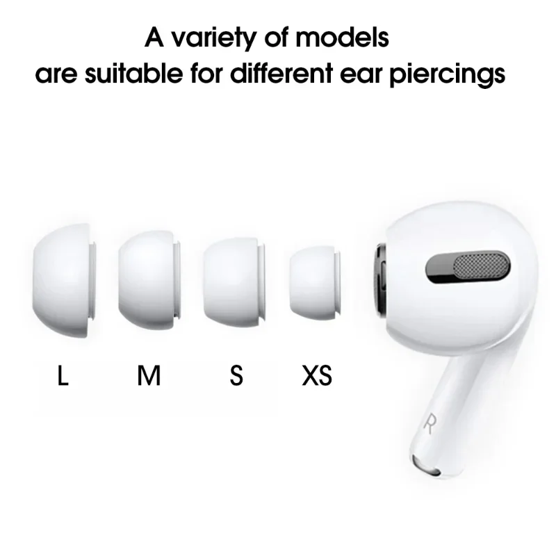 Ersatz-Ohrstöpsel für AirPods Pro 1. 2. Silikon-Gummi-Ohrstöpsel, Knospen, Ohrstöpsel, Ohrhörer, Kappe, Gel-Zubehör, XS/S/M/L-Abdeckung