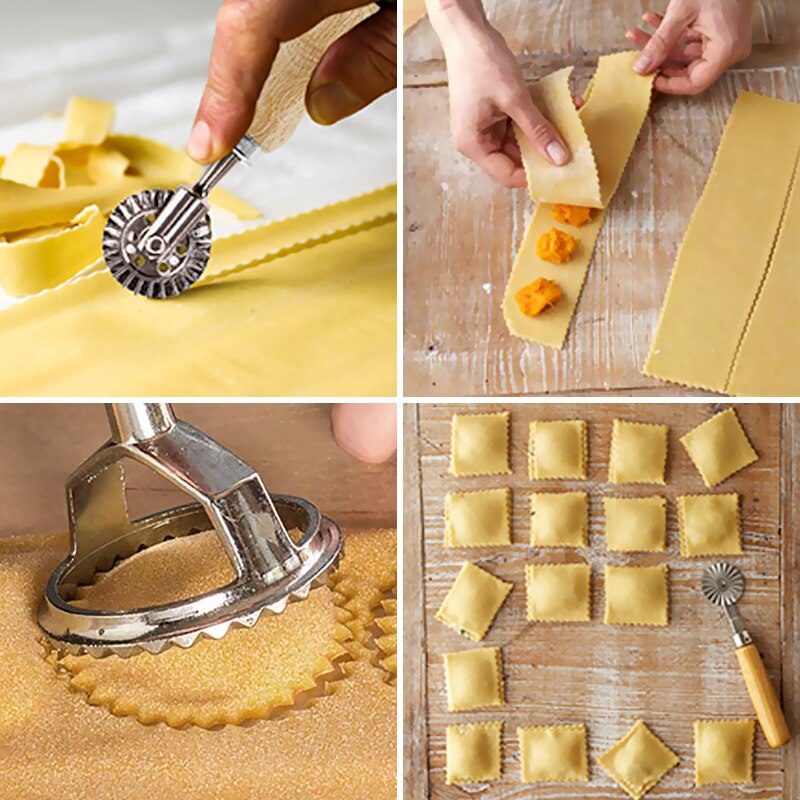 Platz Runde Ravioli Stempel Pasta Cutter Machen Ha... – Grandado