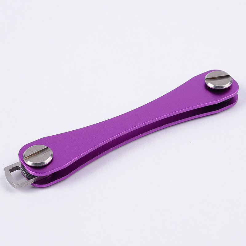 Intelligente Schlüsselanhänger-Geldbörse, Metall-Schlüsselkasten, kompakte Clip-Aufbewahrung, Outdoor-Schlüsselanhänger, kompakter dekorativer Schlüssel-Organizer-Halter für den Außenbereich: Beige