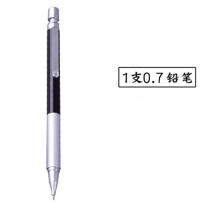 Deli 0.9mm lead holder School Students Metal Low Center Of Gravity Writing Automatic 0.7mm Mechanical Pencil 0.7mm 0.7 Pencil: 0.7mm pencil