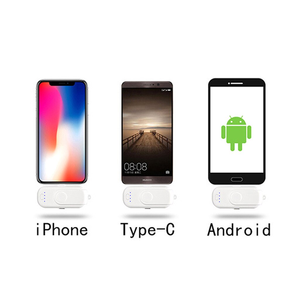 Tragbare Energie Bank Smartphones Magnetische Ladegerät Externe Batterien Mikro USB Typ C 1000mAh Handys Energie