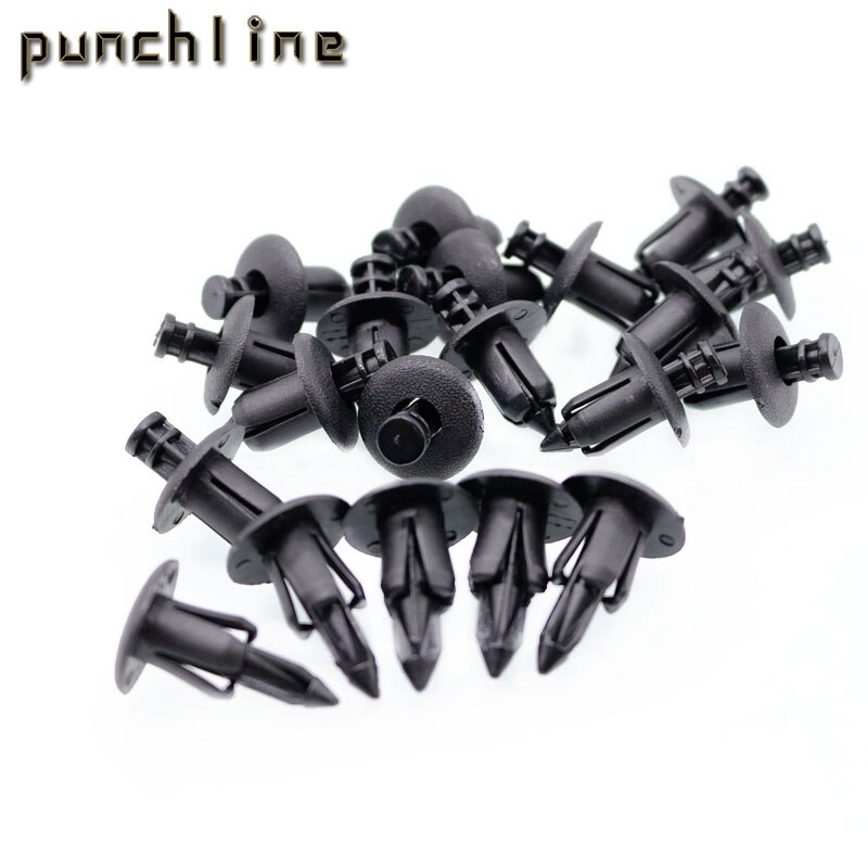 Adapté pour Honda, Yamaha, Suzuki, Kawasaki moto ATV en Nylon garniture de carénage panneau attaches Clip Rivets 20 pièces 8mm