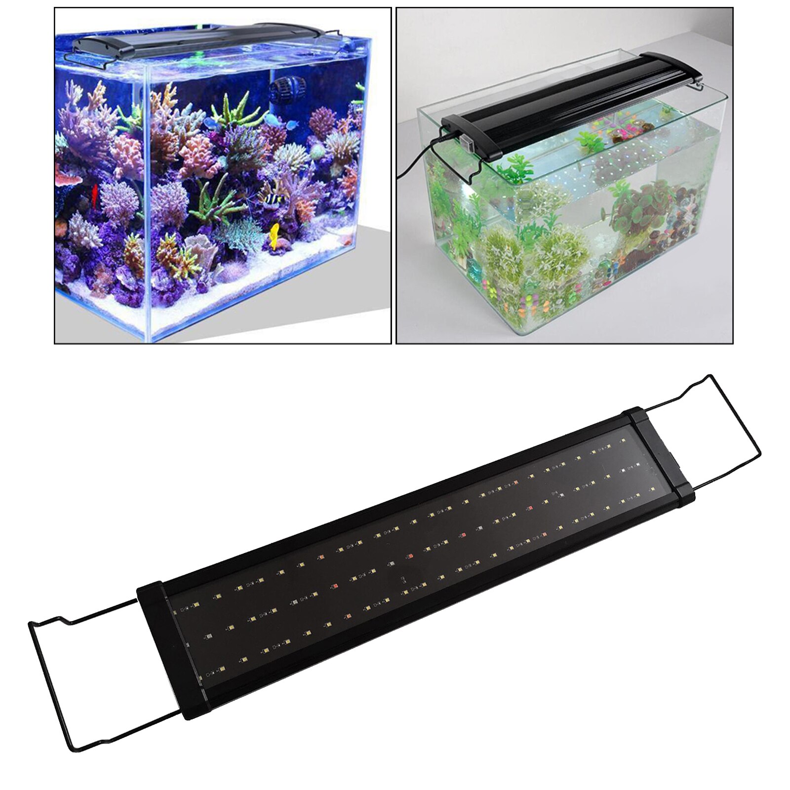 LED Aquarium Plant Light Full Aquarium Lighting Lamp for Freshwater: 60cm 18W