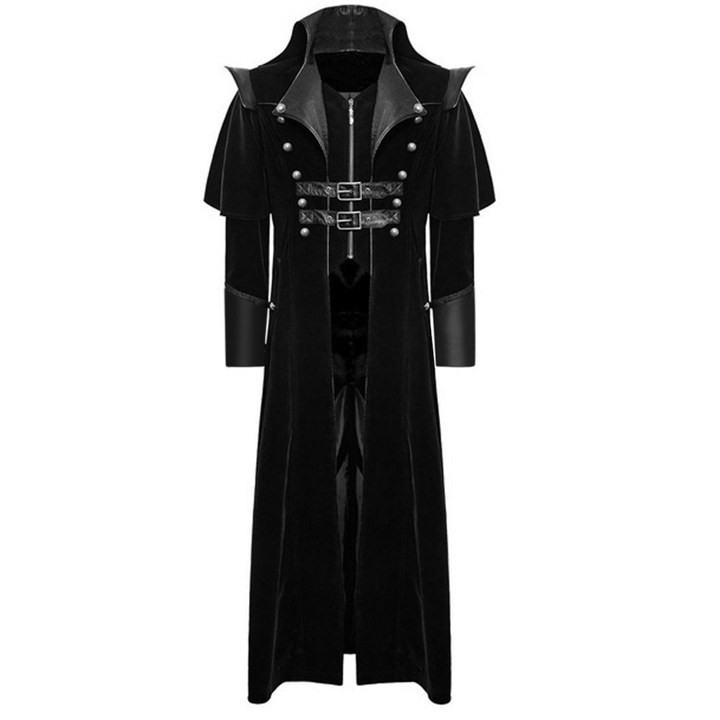 Gothic Victorian Tailcoat Men Vintage Steampunk Cosplay Uniform Costume