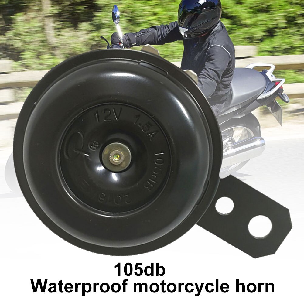 Universal Motorrad ATV Elektrische Horn 12V 105db Wasserdichte Runde Lautsprecher
