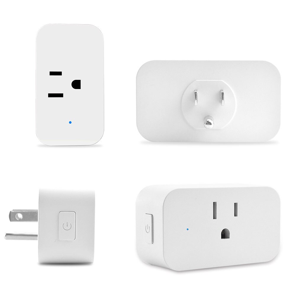 WiFi Smart Socket US 15A Power Plug Timing Function SmartLife APP Control Works with Alexa Google Voice Control: 4pcs
