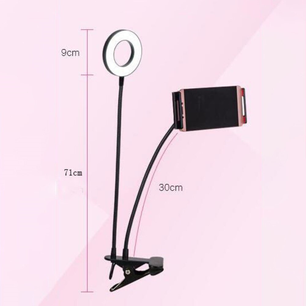 USB Selfie LED Ring Lamp Fill Light with Adjustable Stand for Phone Video Camera