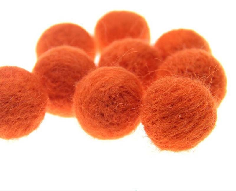 10pcs/lot Wool Felt Balls Round Wool Felt Balls DIY Home Decoration Mixed Color 20MM Pom Poms Ball Felt