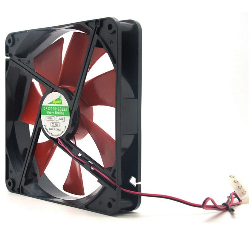 Best silent quiet 140mm pc case cooling fans 14cm DC 12V 4D plug computer cooler July06#2