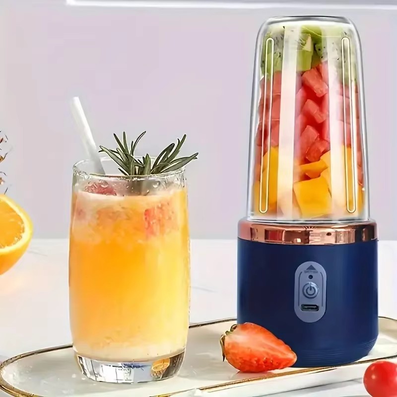 1pc handheld blender bottle 6 blades Multifunction juice blender Fresh juice Smoothie Ice CrushCup Food pro juicer machine