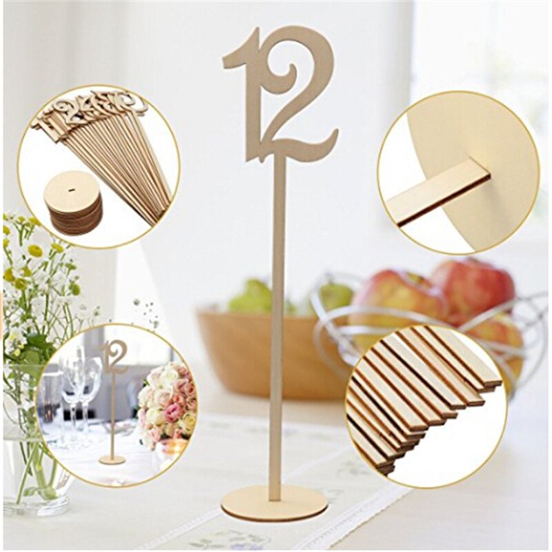 1-20 Numbers Wooden Signs Wedding Table Number Table Numbers Rustic Wedding Engagement Seat Numbers Sign Ornaments