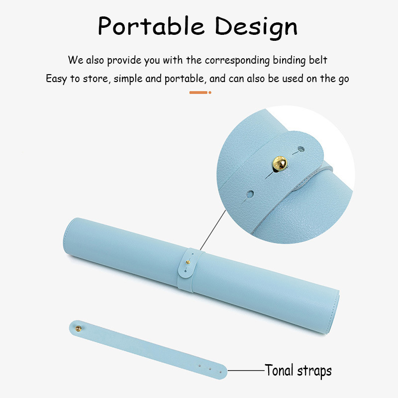 Large Size Office Desk Mat PU Waterproof Mouse Pad Desktop Keyboard Desk Pad Gaming Mousepad PC Accessories