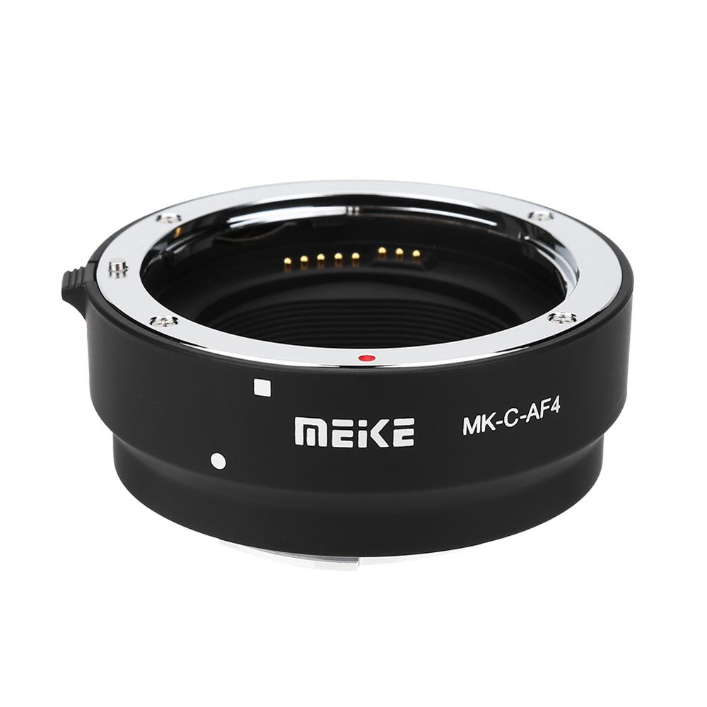 Meike MK-C-AF4 Electronic Auto Focus Adapter Ring Extension Tube for Canon EOS-M Mount Cameras Cam to EF EF-S Lens Adapter Ring