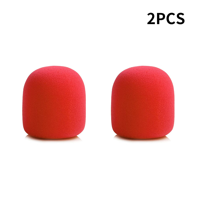 Funda para micrófono de mano inalámbrico, colorida, resistente al viento, antisaliva y lavable, cubierta de espuma de esponja para la mayoría de los micrófonos de 3,5x7CM: Gris