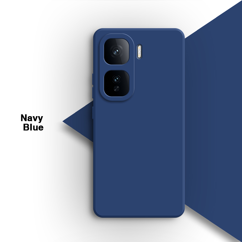 Phone Case for vivo iQOO Neo 10 Neo10 Pro 10Pro 5G Simple Soft Liquid Silicone Lens Protection Shell Back Cover Original Housing: GRAY / For iPhone 13
