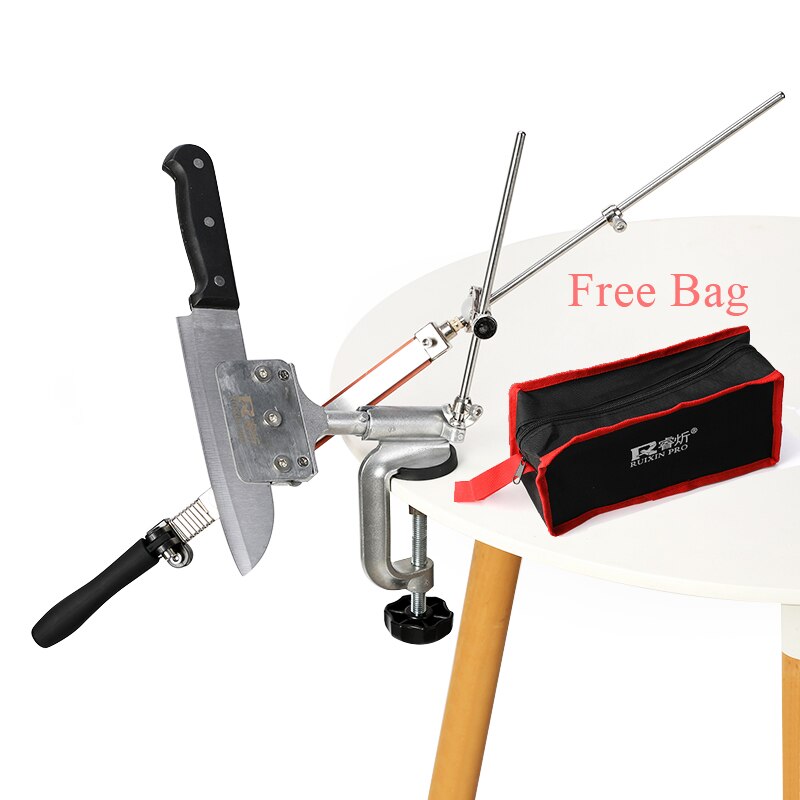 RUIXIN pro coltello rotante a 360 gradi affilacoltelli multifunzione ad angolo fisso impostato di pietra per affilare i diamanti