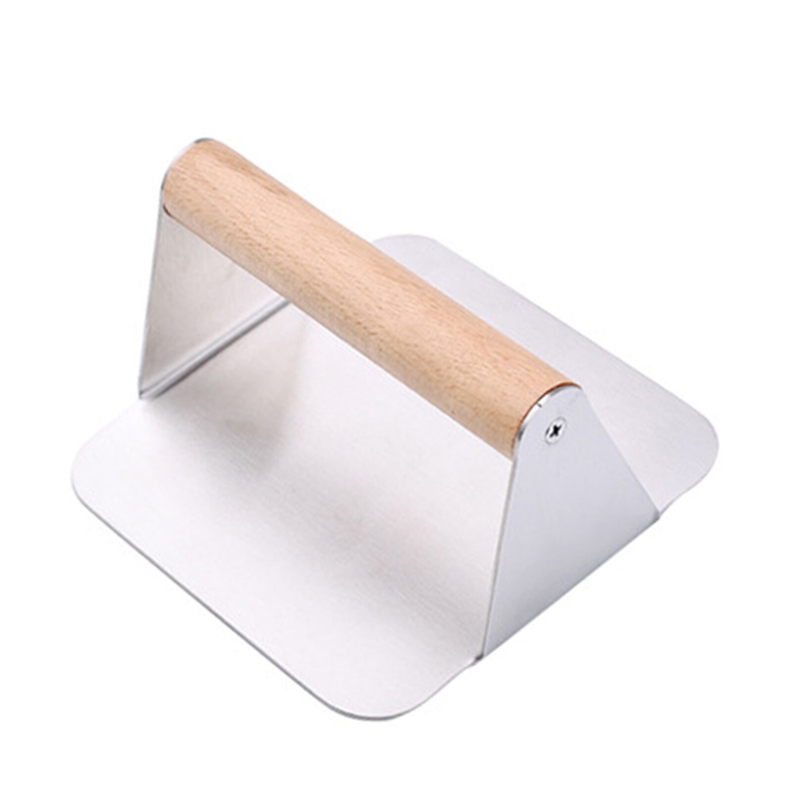 Hamburger Patty Maker 304 Stainless Steel Kitchen Burger Pressing Manual Grill Press Smasher With Wood Handle