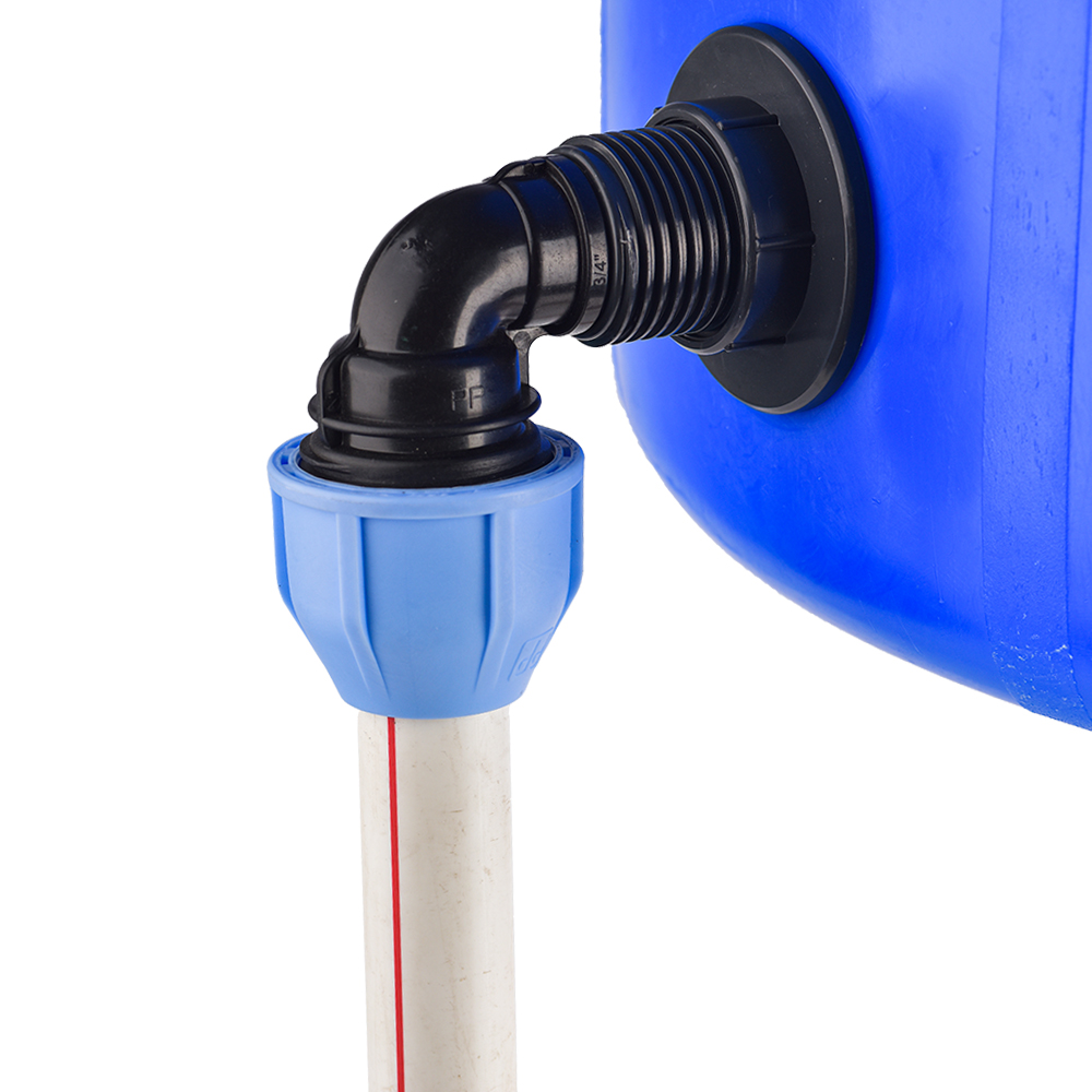 Regenfass-passend zu anschließen OD 20/25/32 mm PE-Rohrverbinder-Adapter für Wassertanks, Aquarien, Wannen, Schwimmbecken