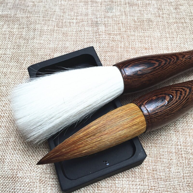 Chinese Calligraphy Writing Brushes Pen Woolen Weasel Hair Brush Hopper-shaped Brushes Drawing Splash Ink Painting Calligraphies