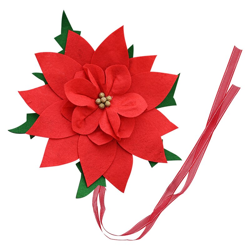 Large Artificial Red Flower Heads Christmas Tree Toppers Star Home Wedding Decoration DIY Flower Christmas Tree Year Decor: Big red flower