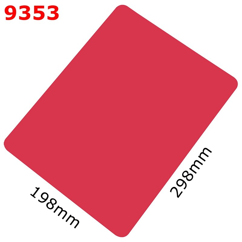 Deli 9531-9534 A5 A5 Writing pad plastic writing board blue red yellow color boards: 298x198mm-Red