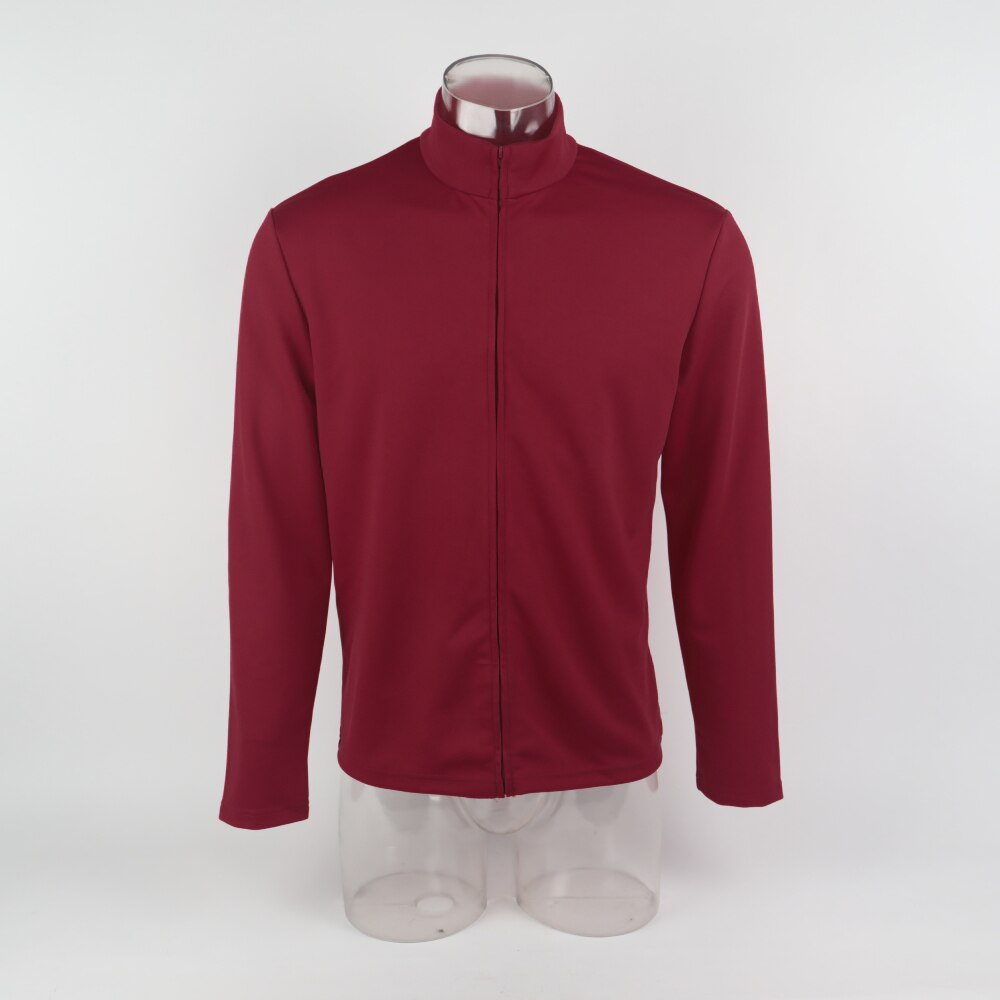 Camiseta interior de primer contacto Deep Space Nine Capitán Picard Sisko uniformes de la Flota Estelar disfraz Top Prop: S / Rojo