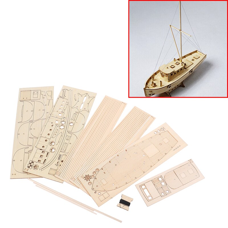 1:30 Ship Assembly Model Wooden Sailboat DIY Wooden Kit Puzzle Toys
