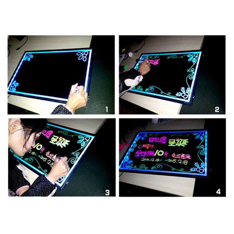 8pcs/set Fluorescent Liquid Chalk Marker Pens Erasable Highlighters LED Writing